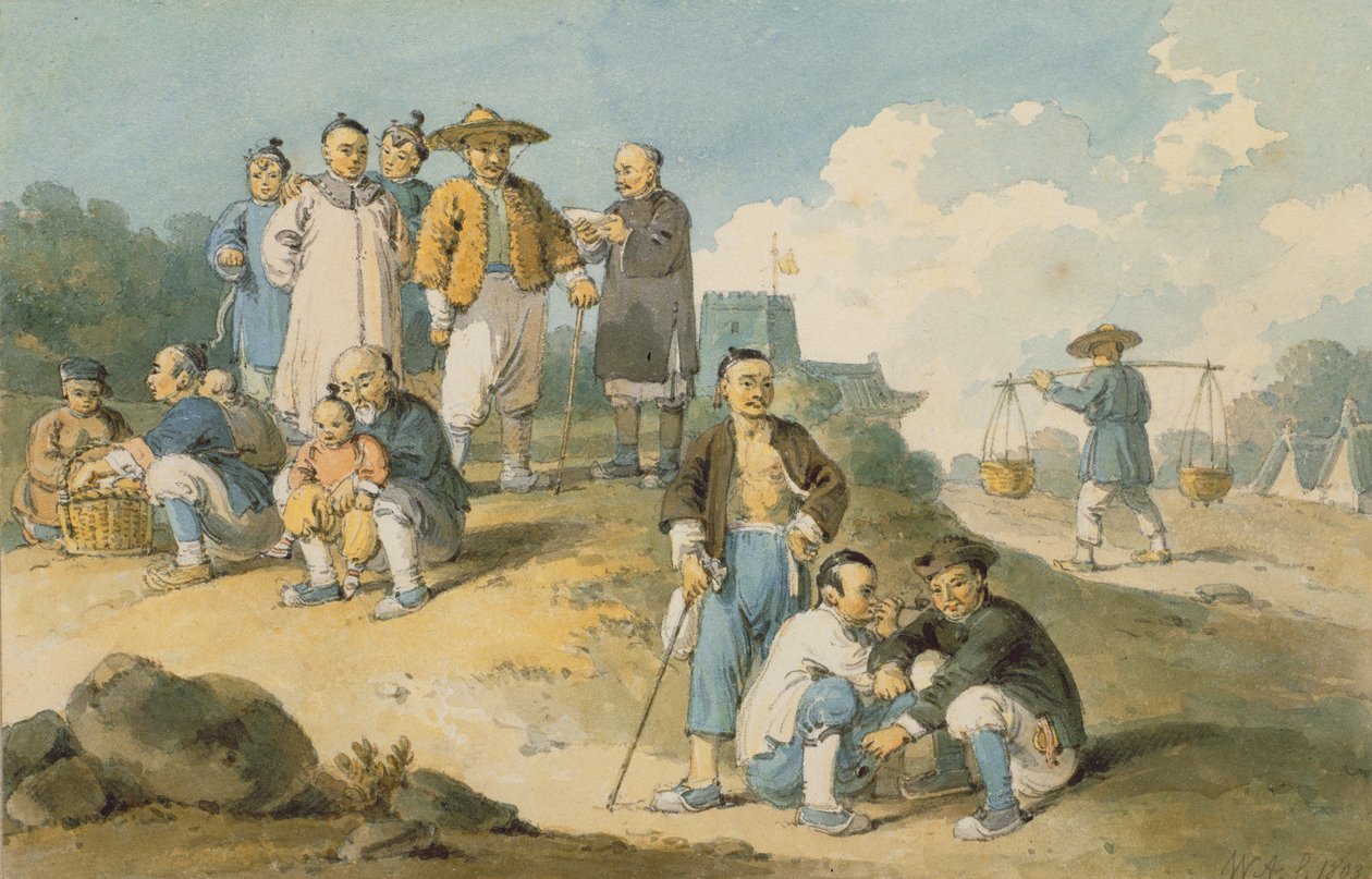 Un groupe de Chinois regardant l