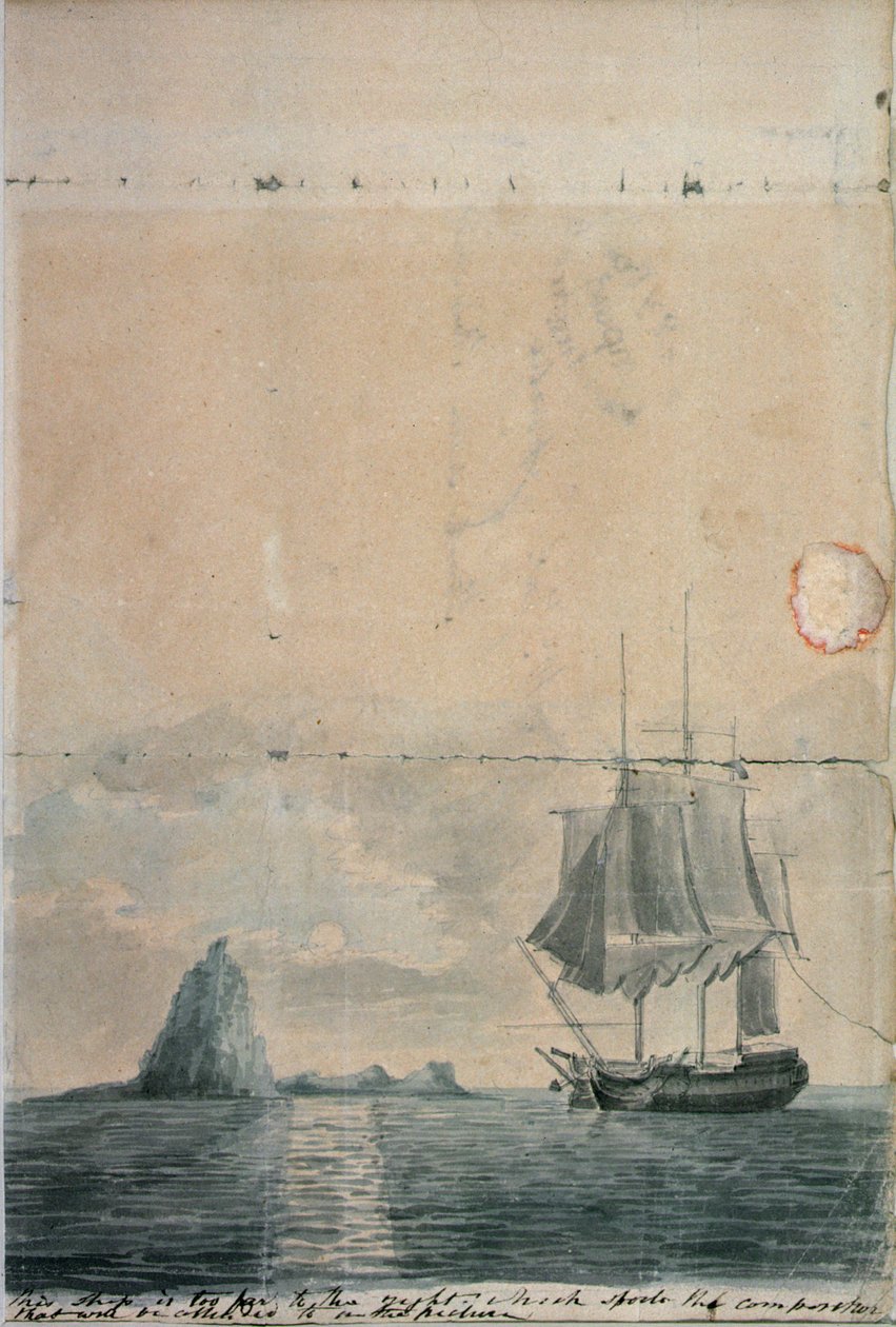 Un paysage marin, (esquisse, une de deux) - William Anderson