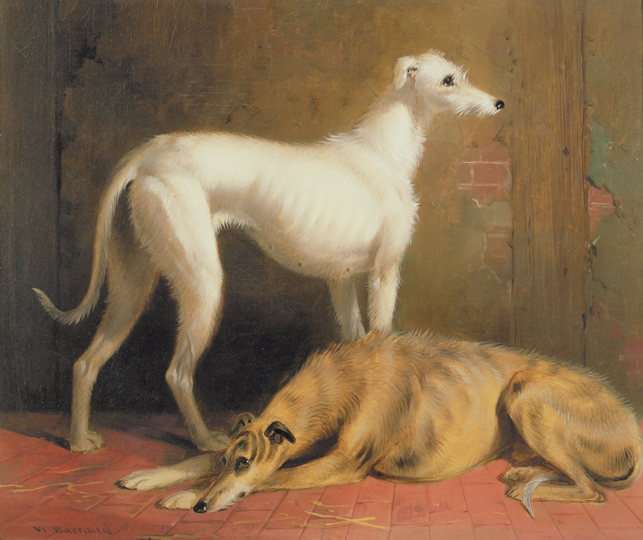 Lévriers dans un Intérieur - William Barraud