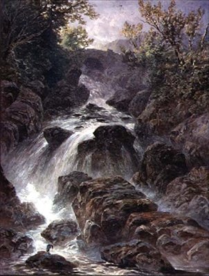 Pont et Cascade près de Capel Curig - William James Bennett