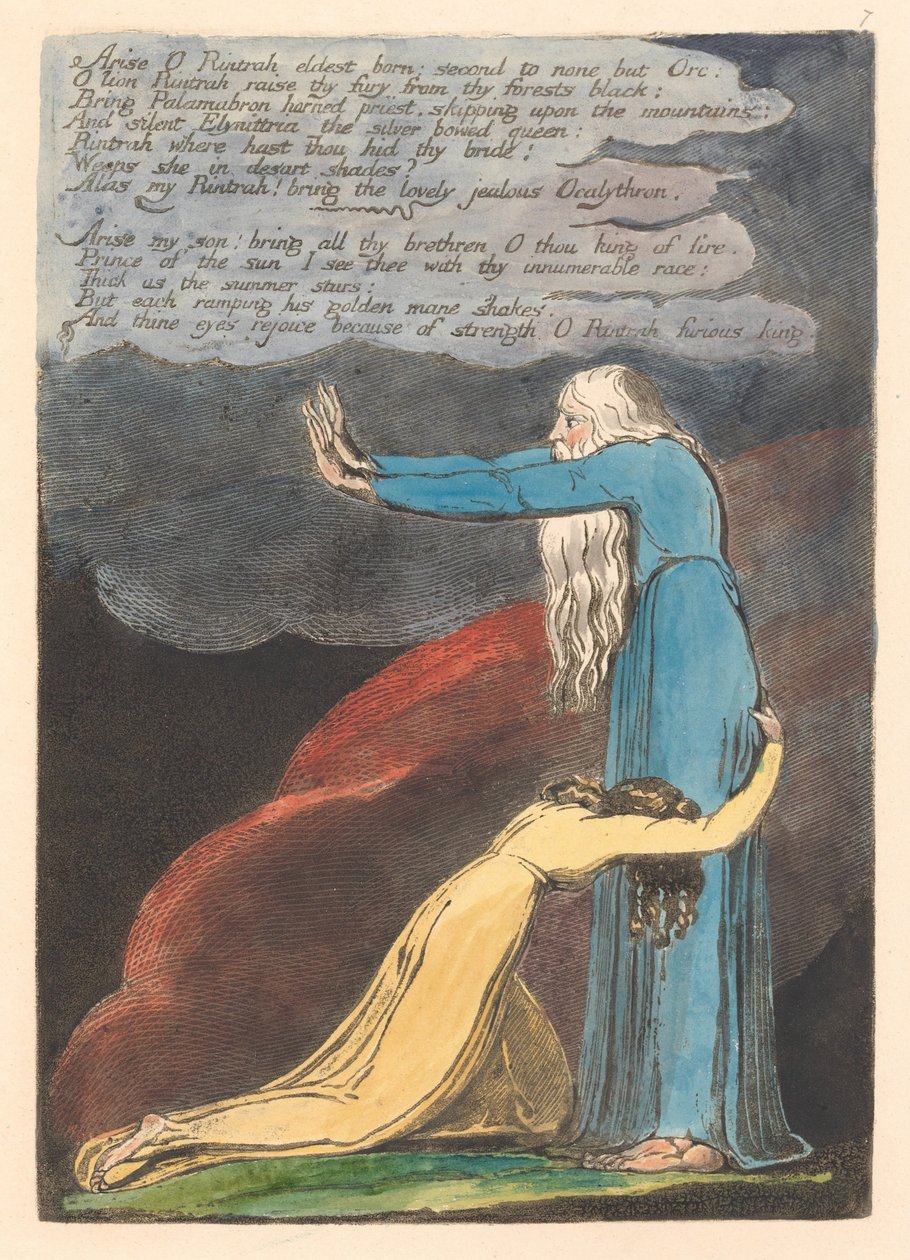 Europe. Une prophétie, Planche 9, Lève-toi O Rintrah... (Bentley 11) - William Blake