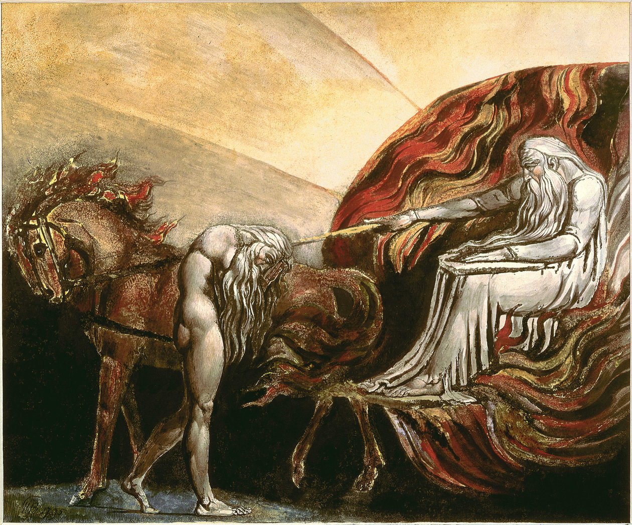 Dieu jugeant Adam - William Blake
