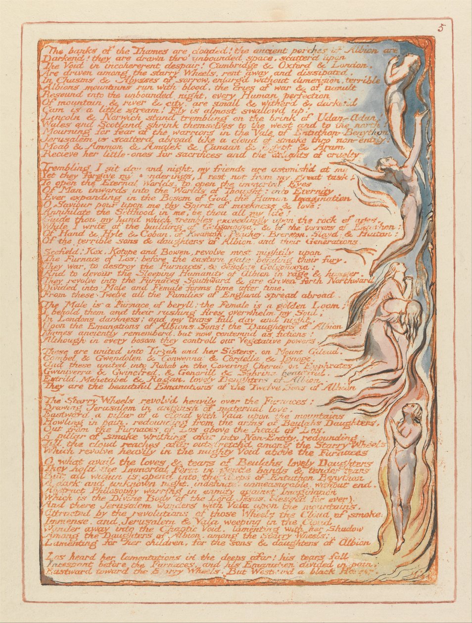 Jérusalem, Planche 5 - William Blake
