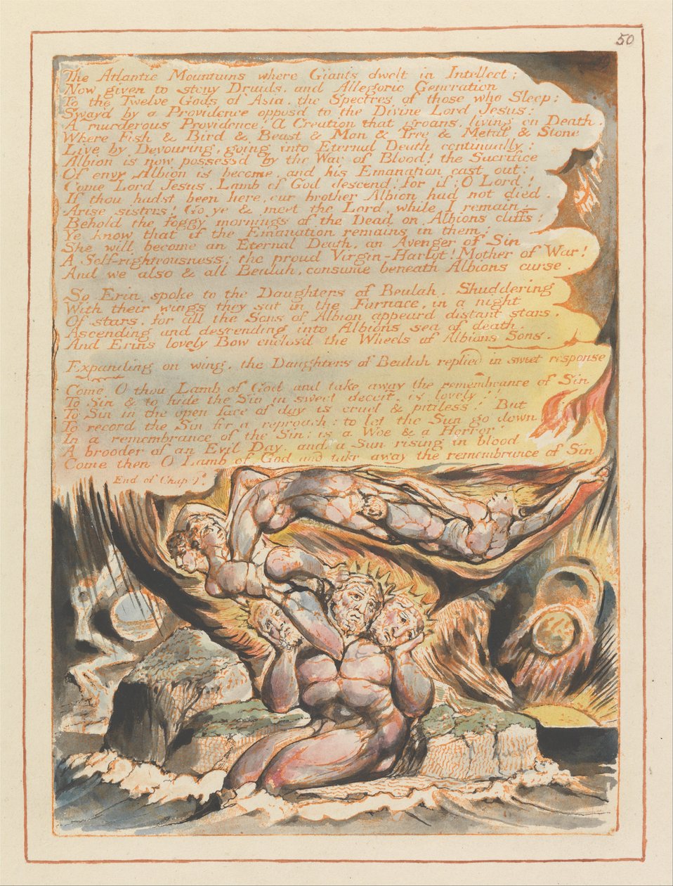 Jérusalem, Planche 50 - William Blake