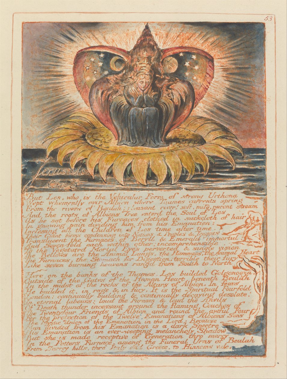 Jérusalem, Planche 53, Chap. 3 - William Blake