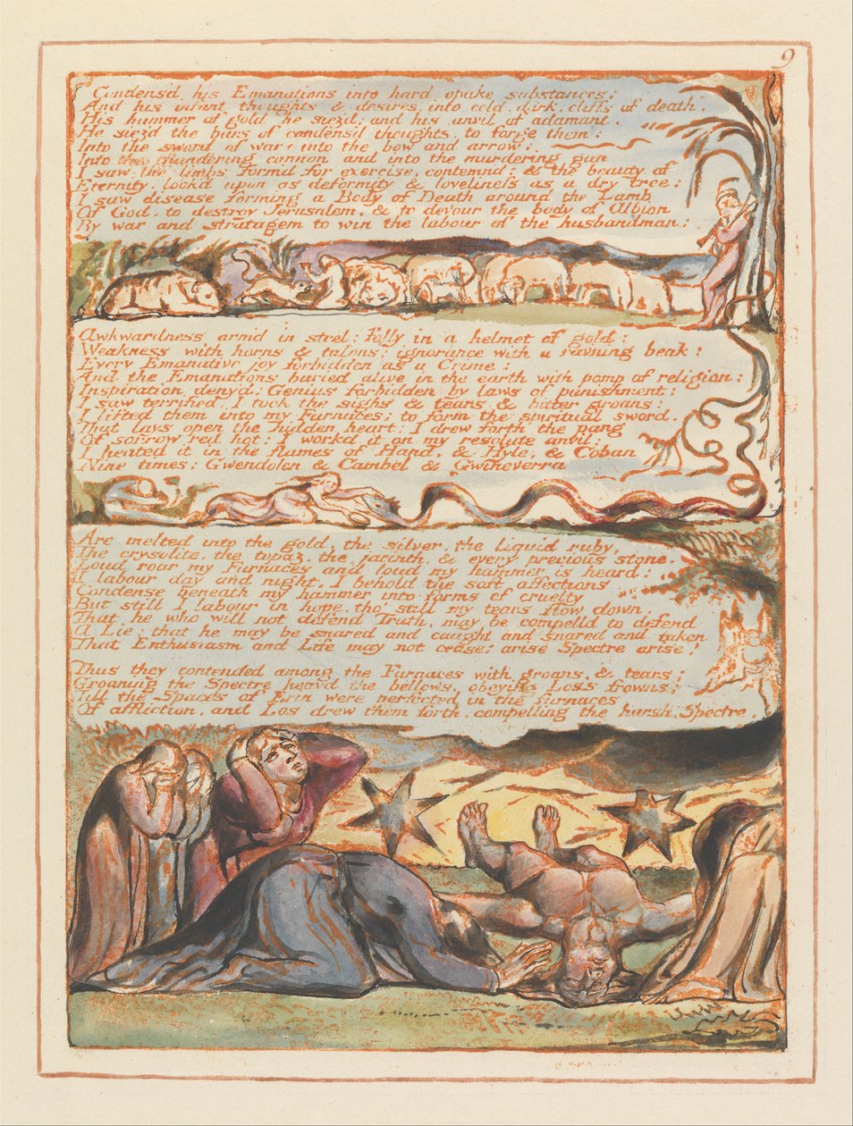 Jérusalem, Planche 9 - William Blake