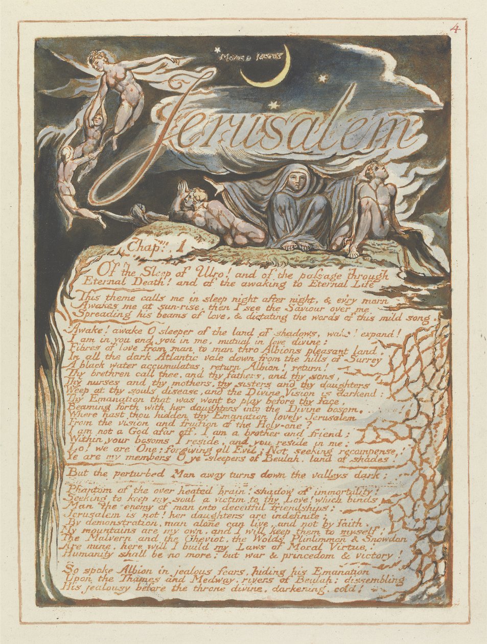 Jérusalem, planche 4 de Jérusalem, 1804-20 - William Blake