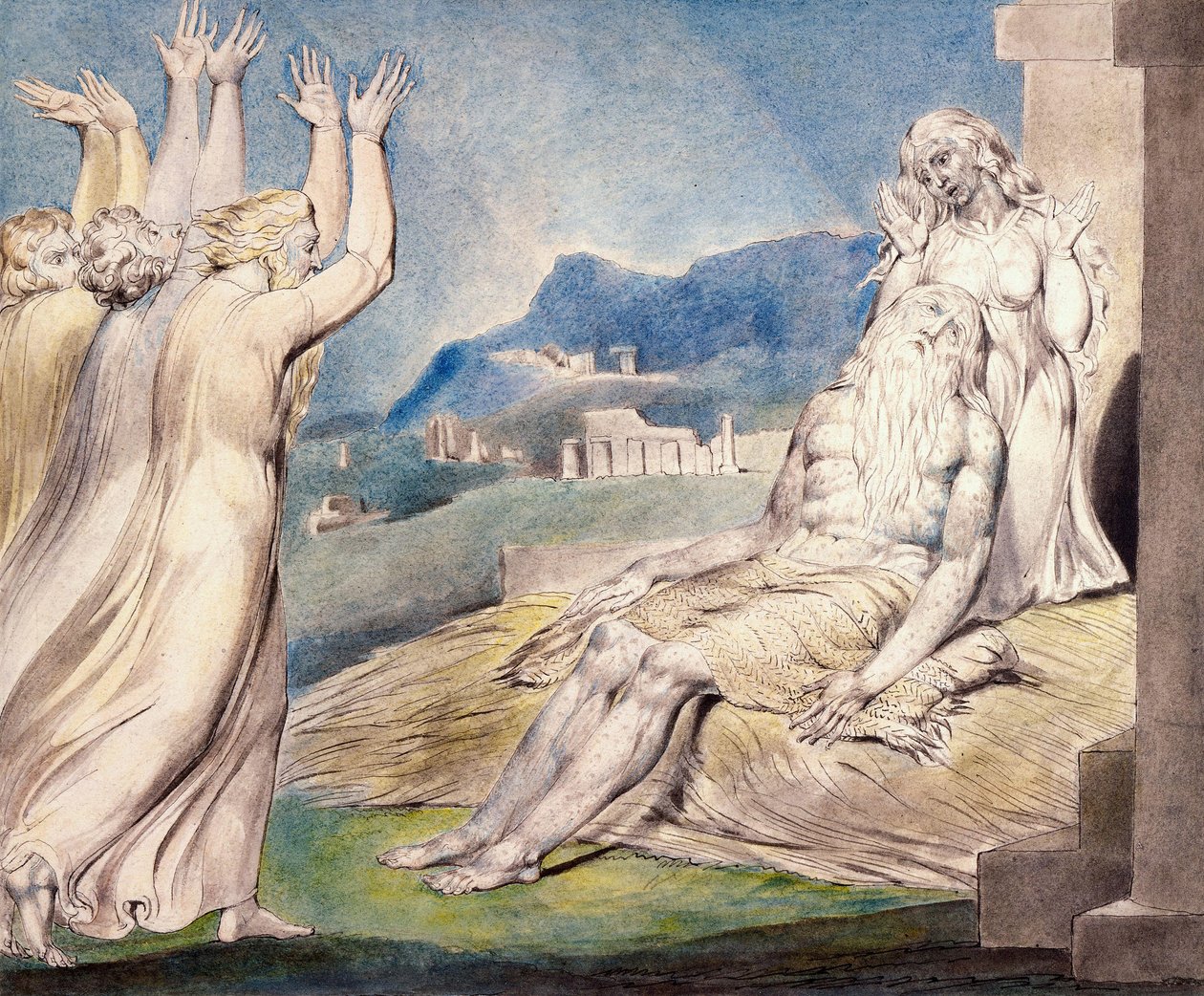 Les consolateurs de Job - William Blake