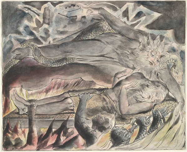 Les mauvais rêves de Job - William Blake