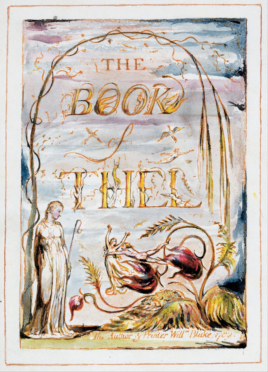 Le Livre de Thel (frontispice) - William Blake