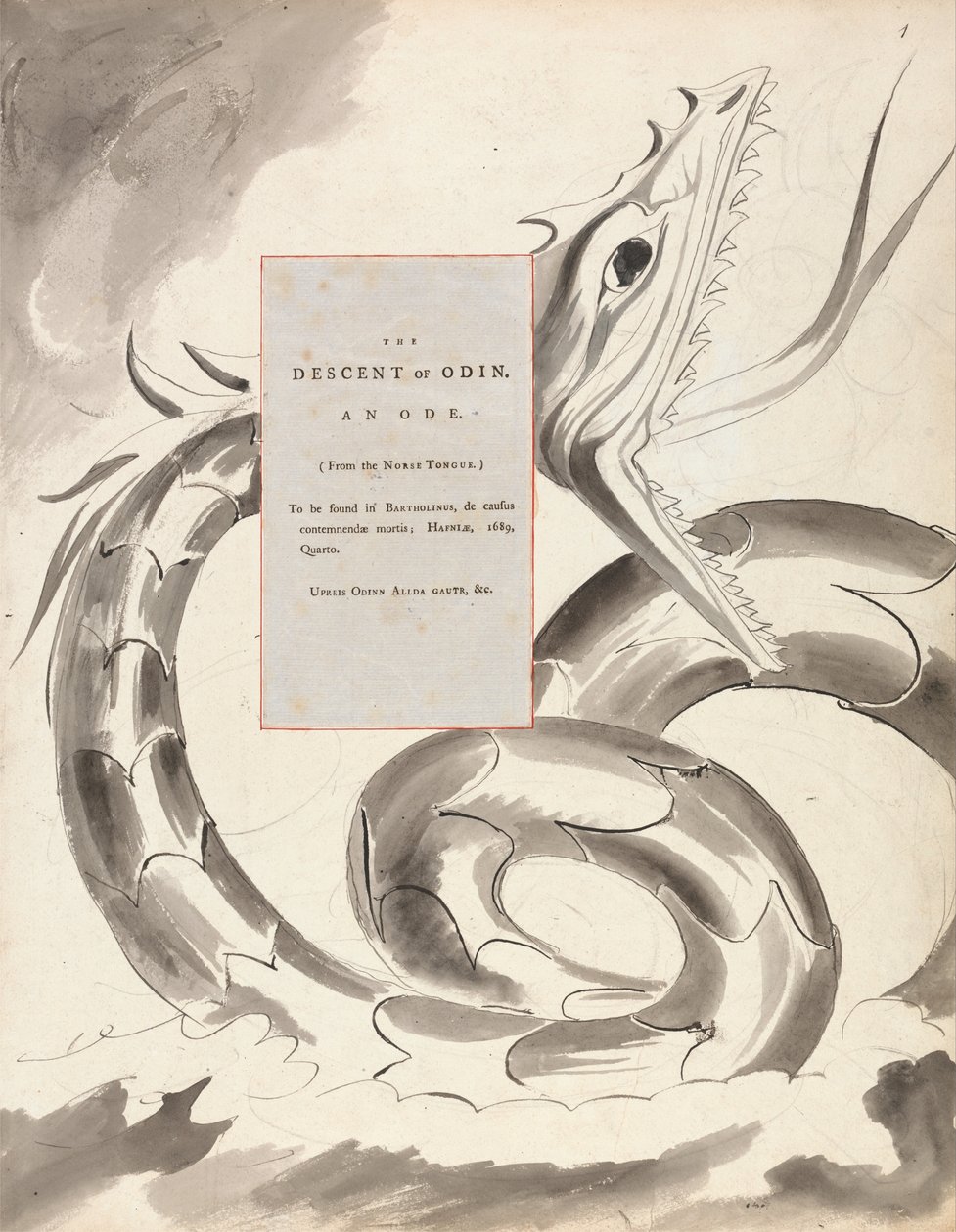 Les Poèmes de Thomas Gray, Design 77 - William Blake