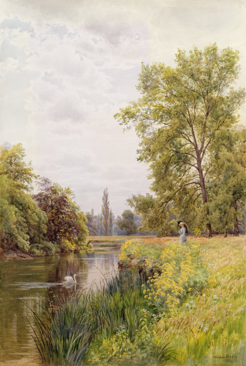 La Tamise à Purley, 1884 - William Bradley