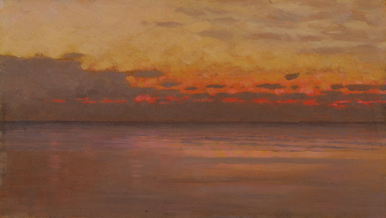 Coucher de soleil sur la mer - William Morris