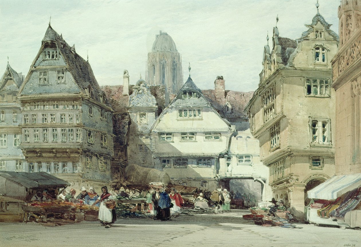 Place du marché, Francfort - William Callow