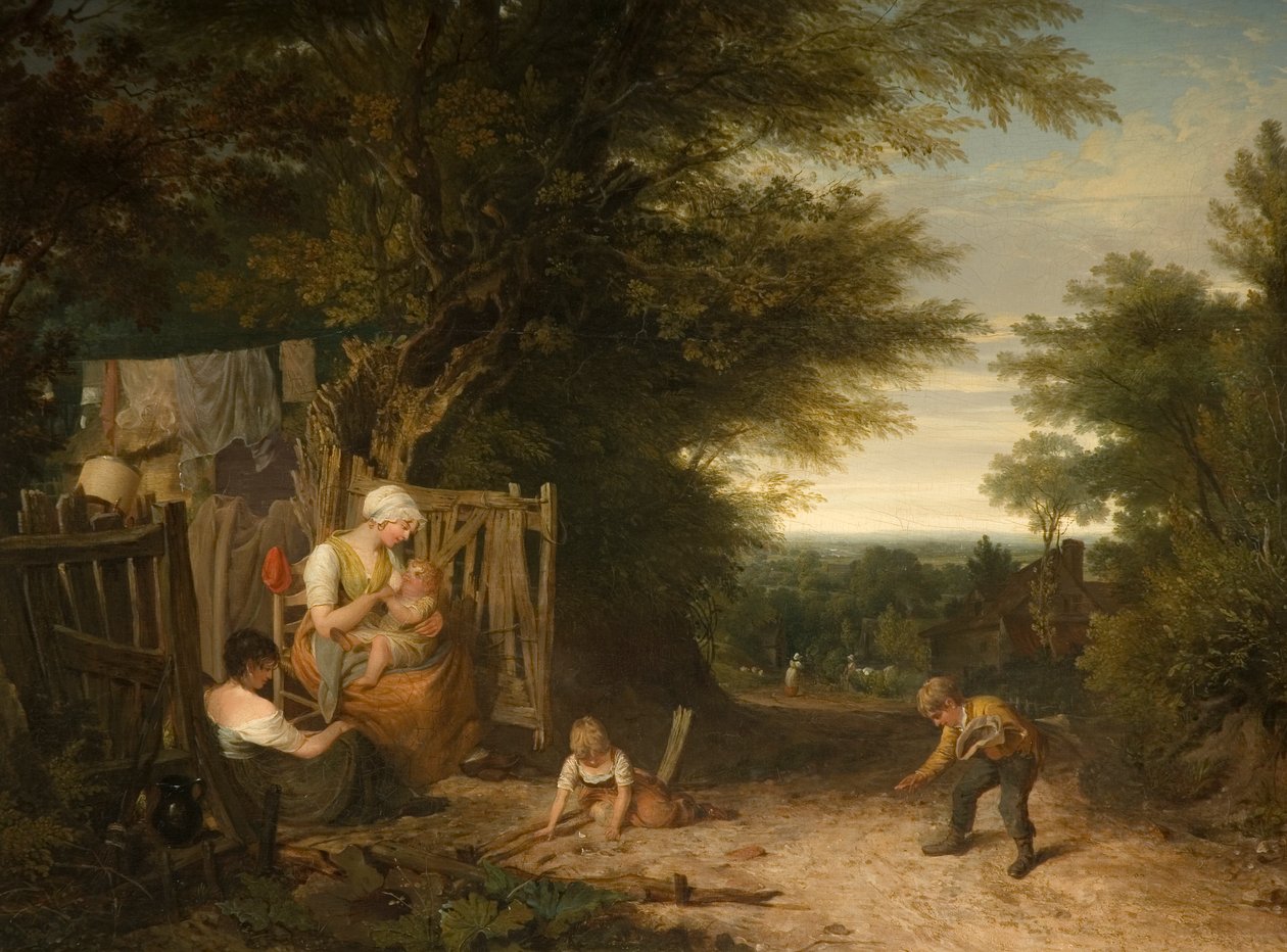 À la porte du cottage - William Collins