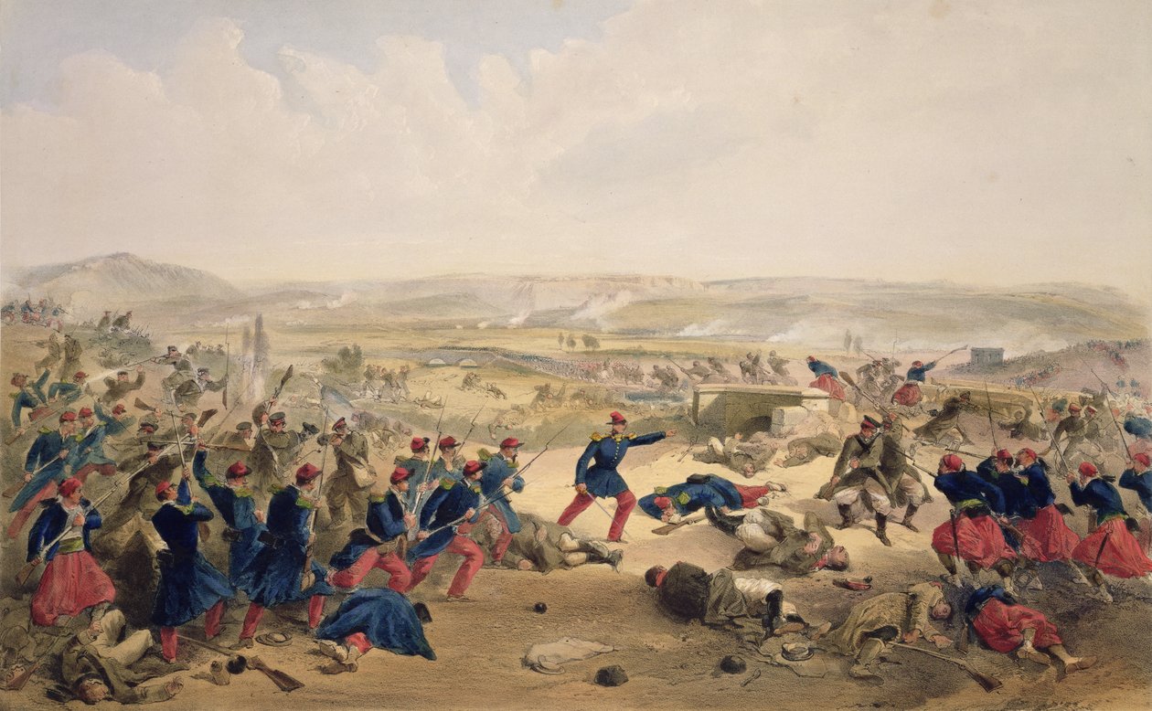 Bataille de la Tchernaya, 16 août 1855, planche de 
