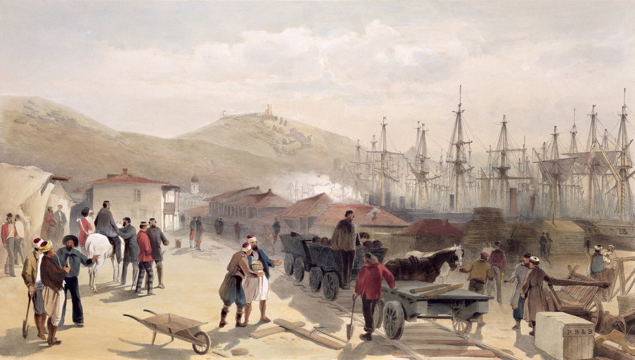Le chemin de fer à Balaklava, planche de 