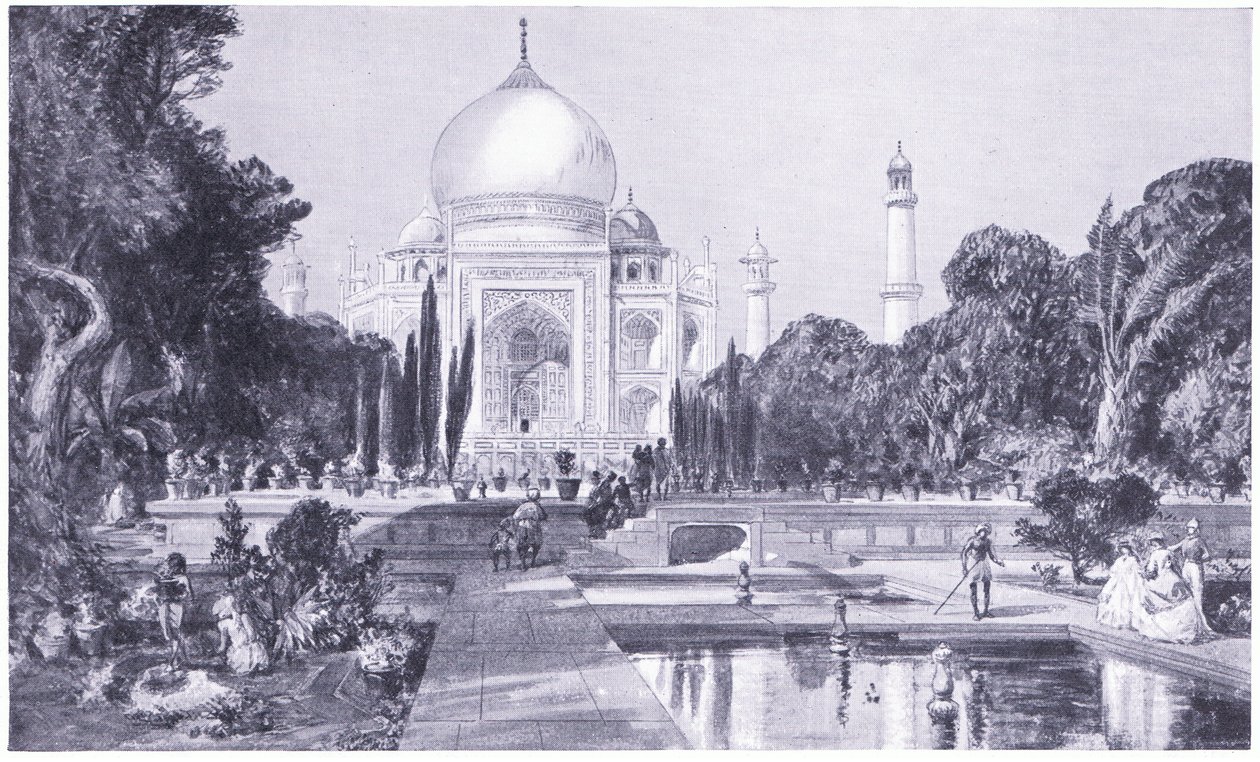 Le Taj Mahal à Agra, tel qu