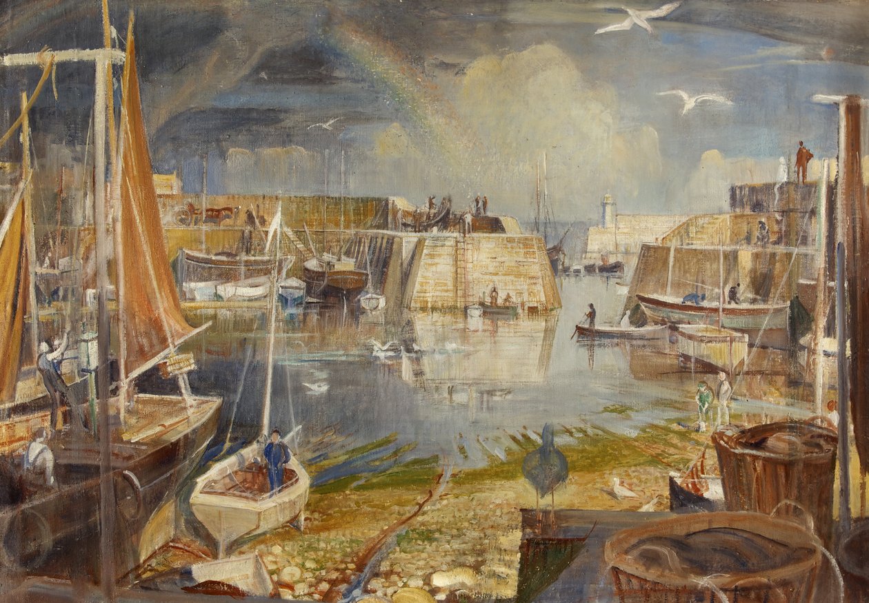Quai de Mevagissey, Cornouailles - William Edward Wigley