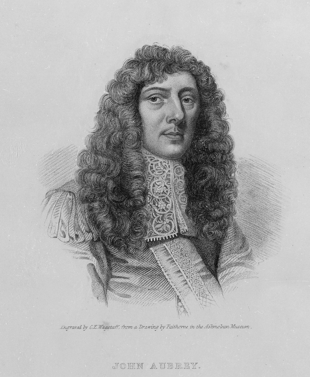 John Aubrey, gravé par Charles Eden Wagstaff - William Faithorne