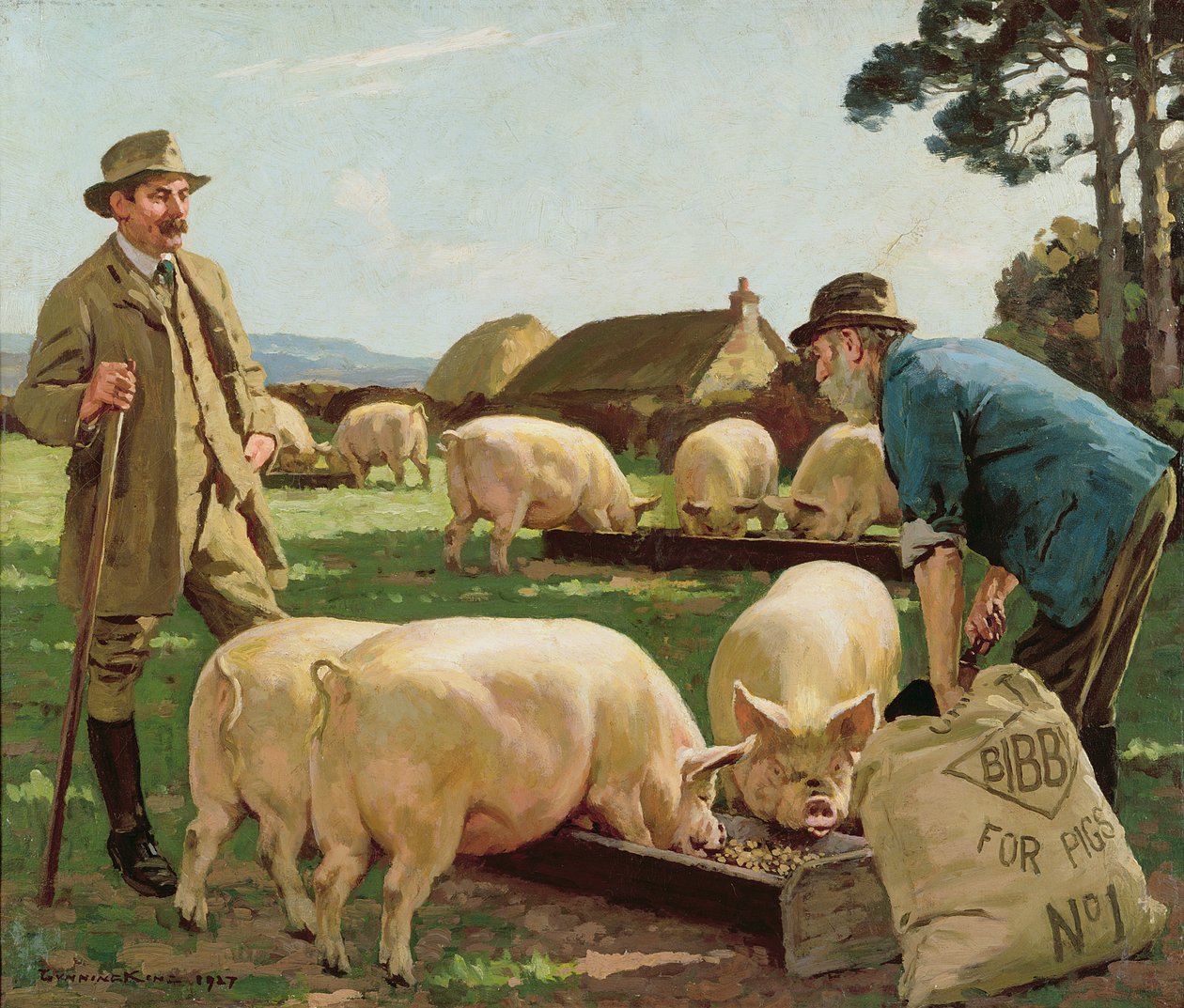 Scène de ferme, 1927 - William Gunning King