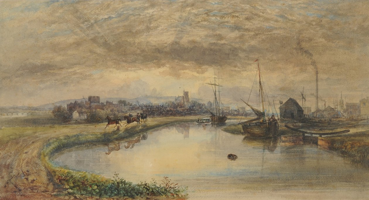 Tôt le matin - Carlisle depuis le canal - William Henry Nutter