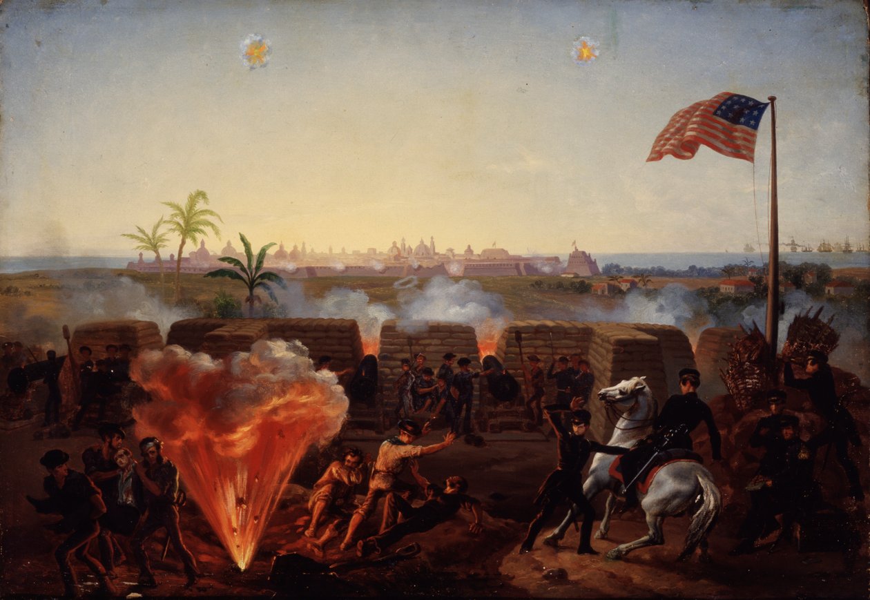 Le siège de Vera Cruz, c.1867 - William Henry Powell