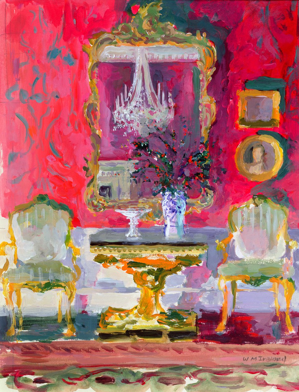 Miroir doré, vers 2000 - William Ireland