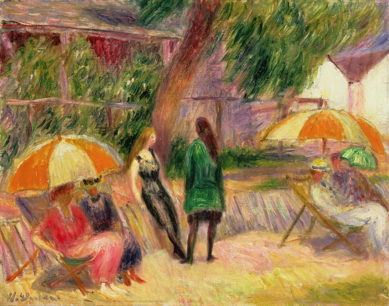 Plage avec figures, c.1915 - William James Glackens