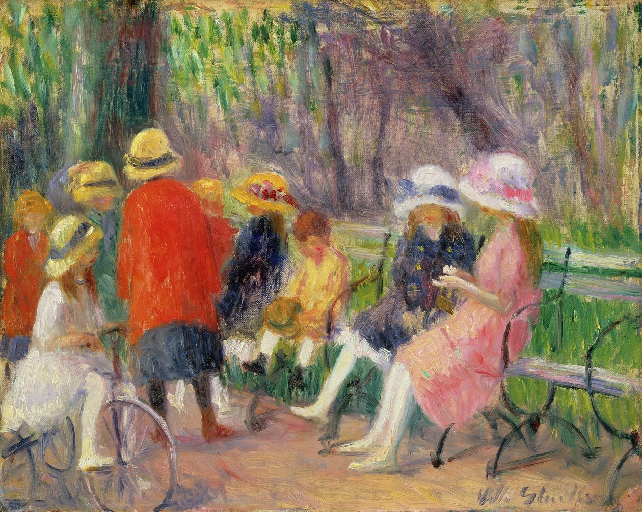 Enfants dans le parc - William James Glackens