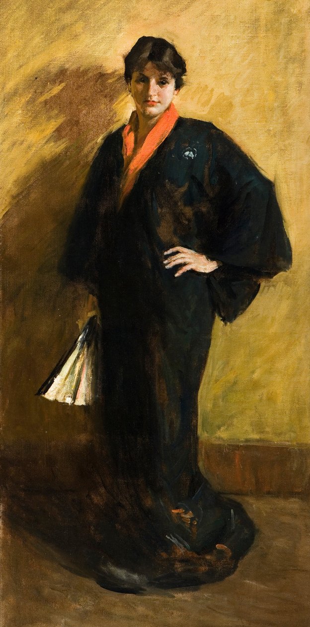 Le kimono bleu - William Merritt Chase