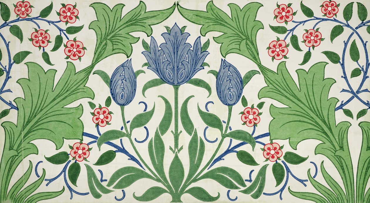 Conception de papier peint floral - William Morris