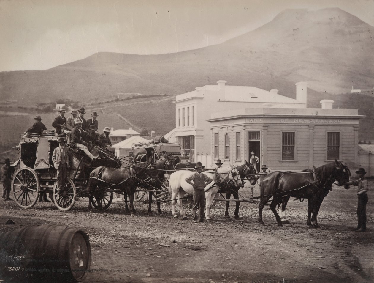 (Cobb and Co. coach, Palmerston, Otago) - William P. Hart