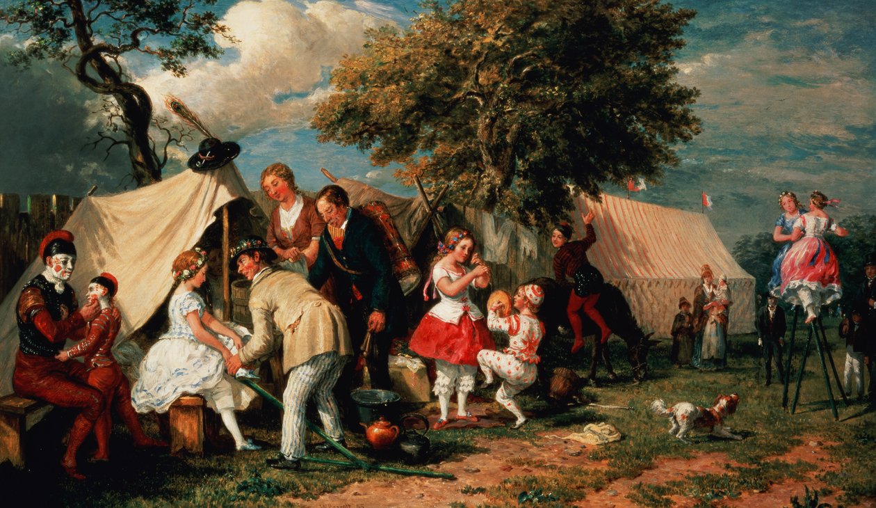 Le Camp des Acrobates, Epsom Downs - William Parrott