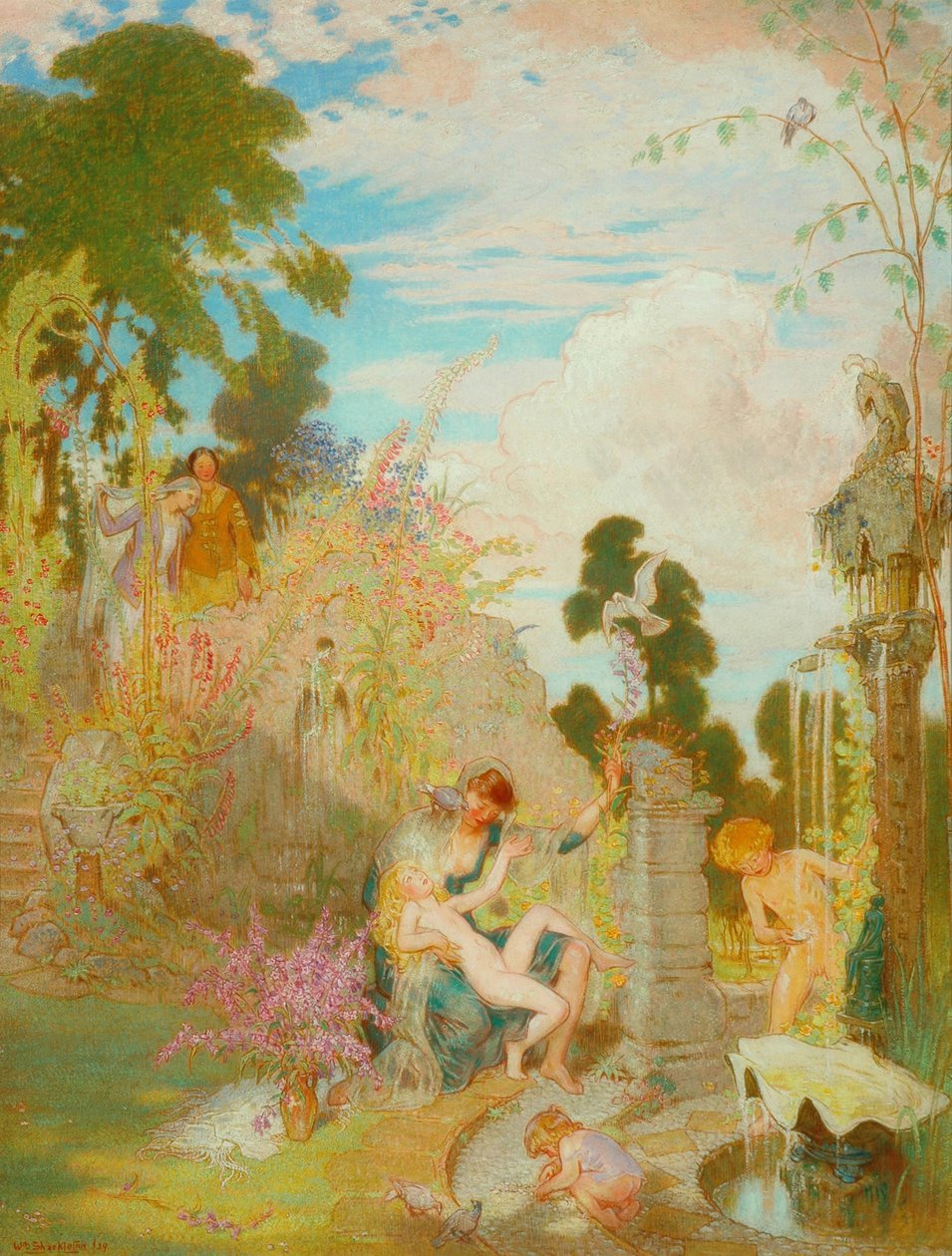 Idylle de jardin, 1929 - William Shackleton