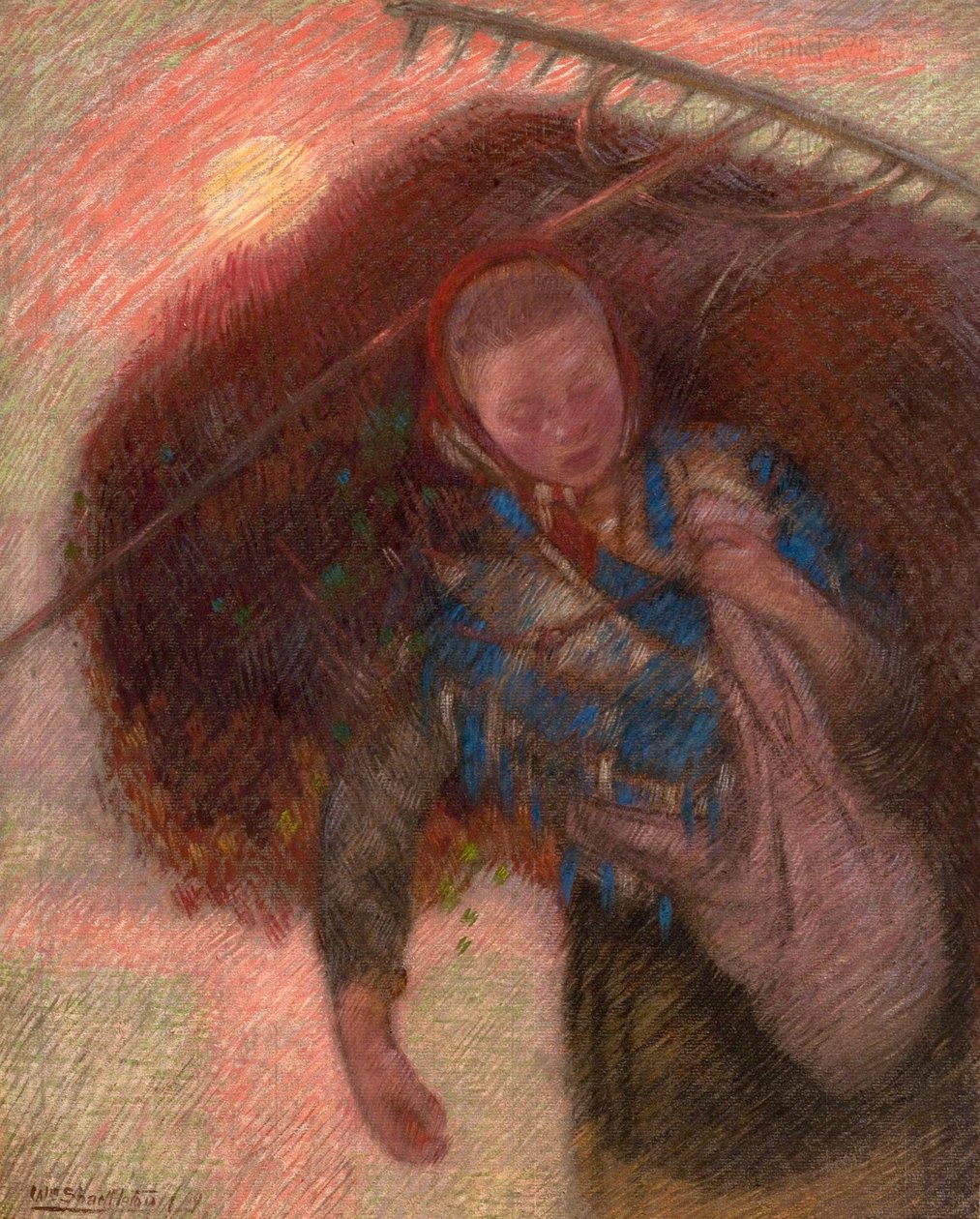 Étude pour "Les Moissonneurs", 1910 - William Shackleton