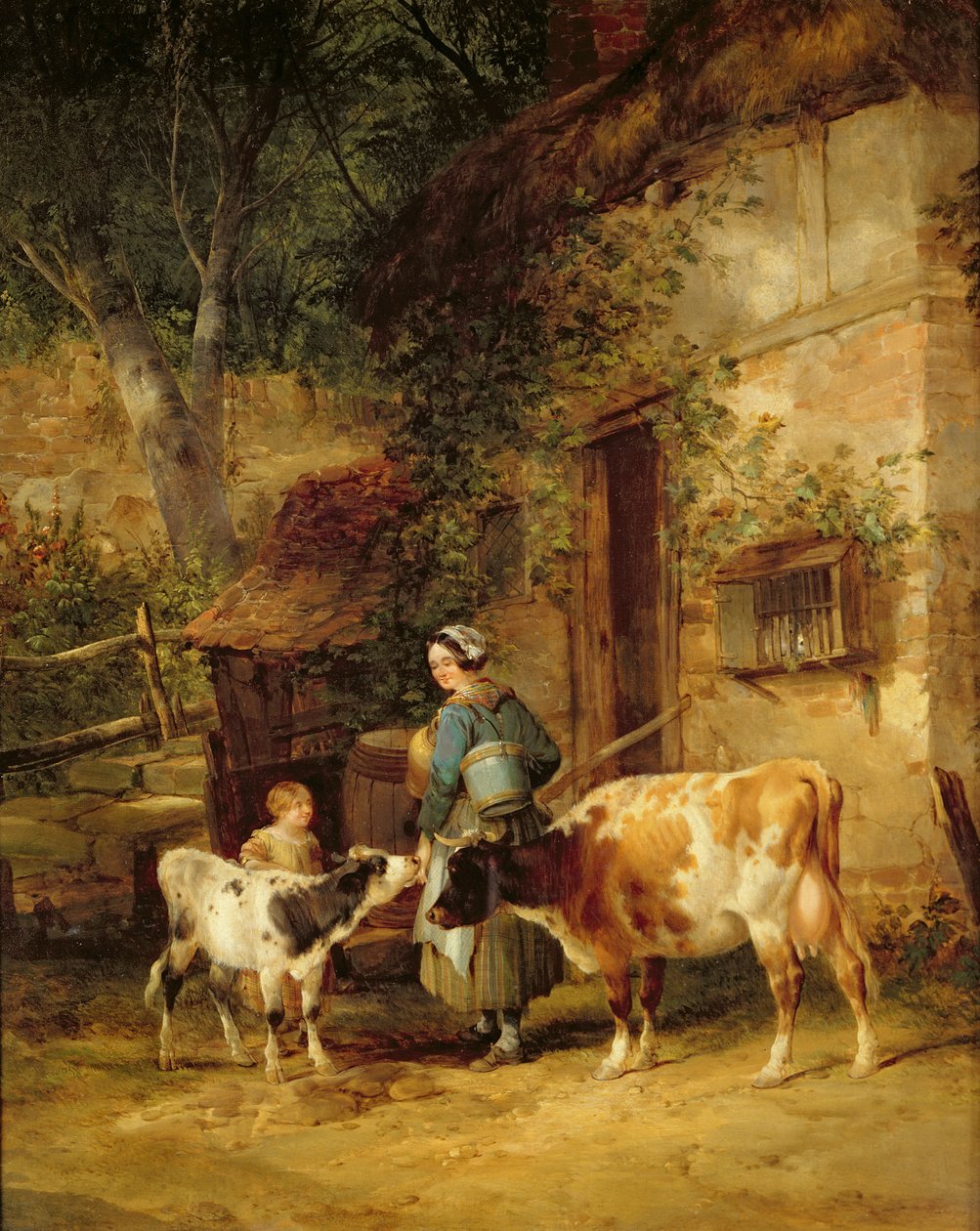 La laitière, 1840 - William Snr. Shayer