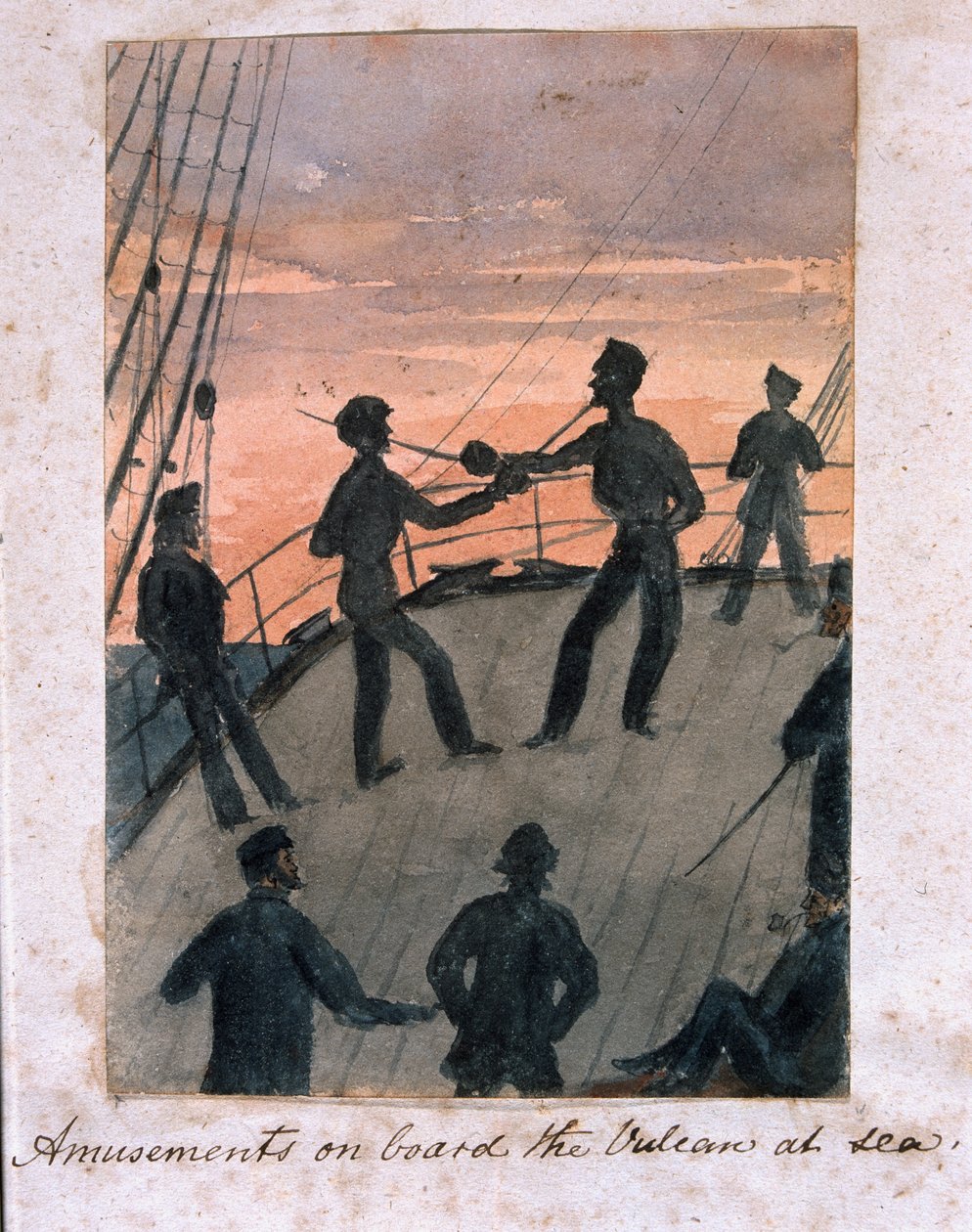 Divertissements à bord du Vulcan en mer, vers 1854 - William Thomas Markham