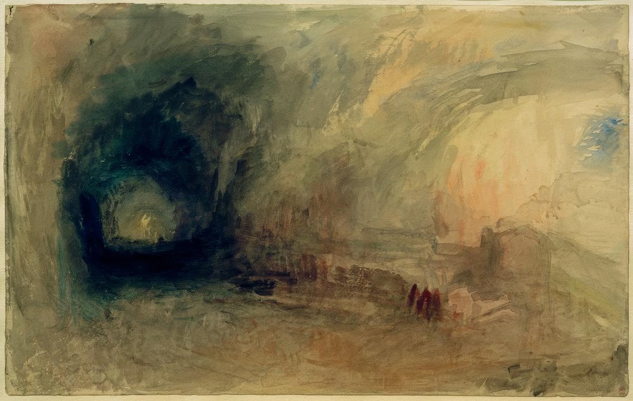 Un col de montagne - Joseph Mallord William Turner