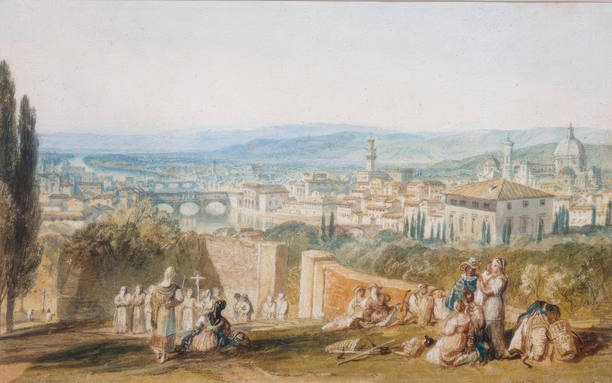 Florence, de la Chiesa al Monte - Joseph Mallord William Turner