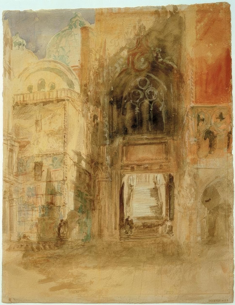 La Porta della Carta, Palais des Doges - Joseph Mallord William Turner