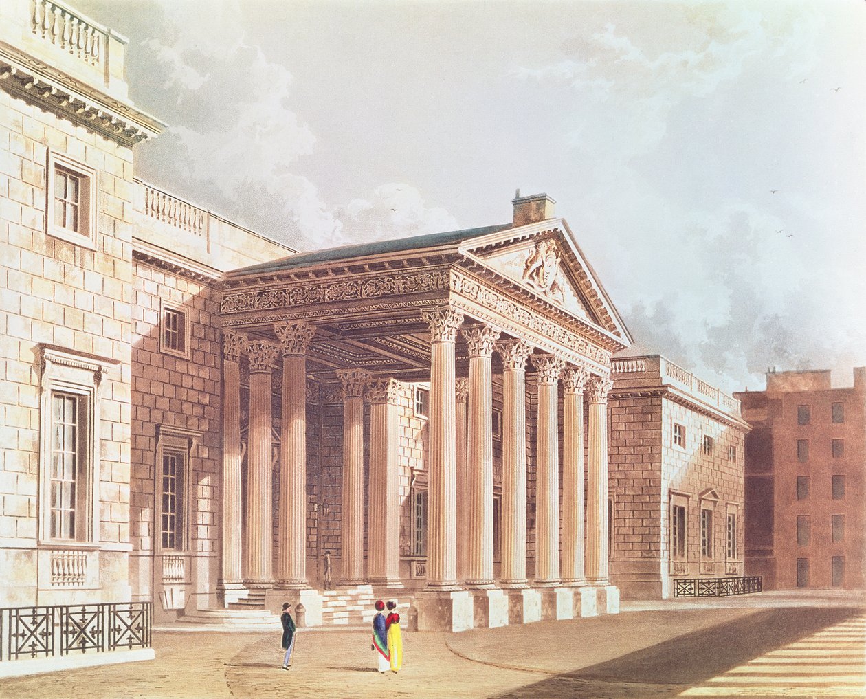 Carlton House, gravé par R. Reeve - William after Westall