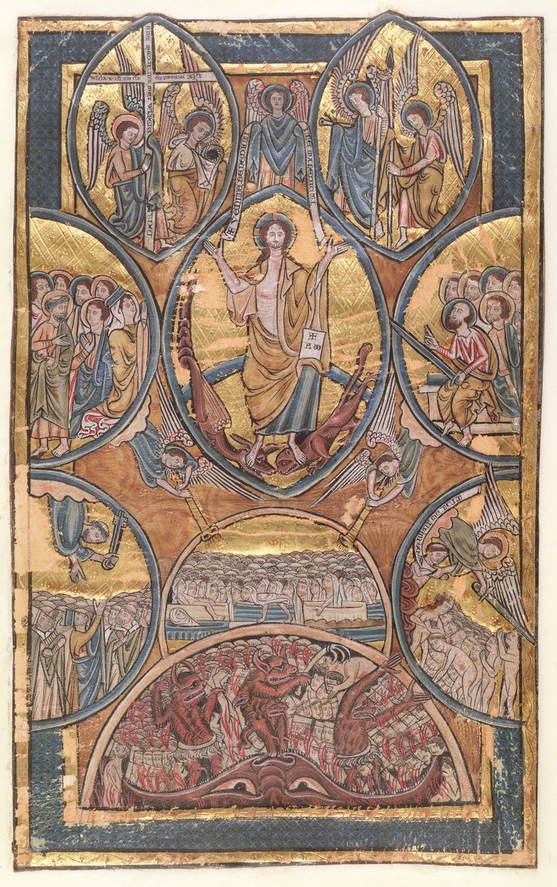 Ms 330 f.3 Le Jugement Dernier avec autoportrait de l