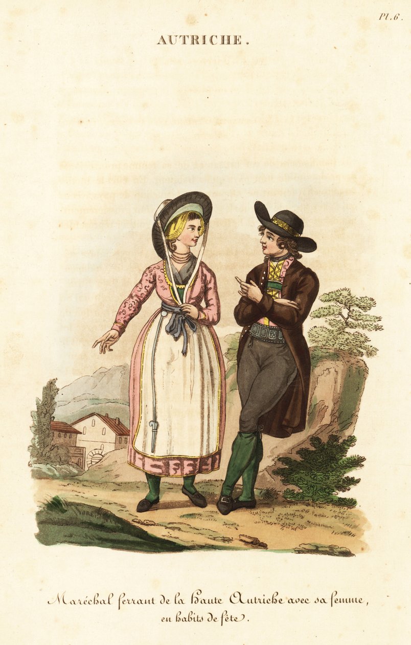 Forgeron et sa femme, Haute-Autriche - William (after) Alexander