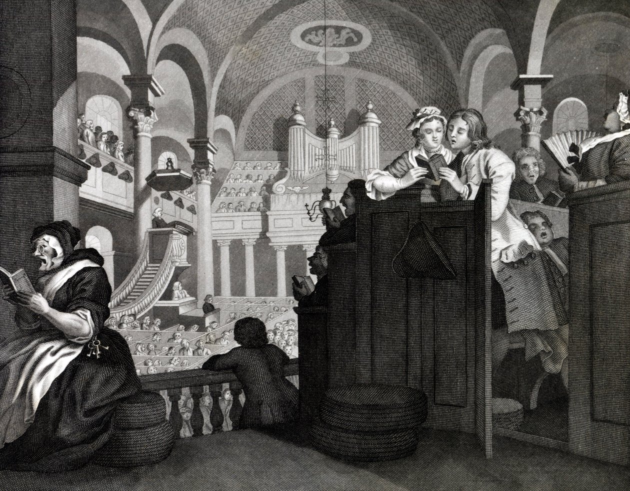 Le dimanche libre de Goodchild - William (after) Hogarth