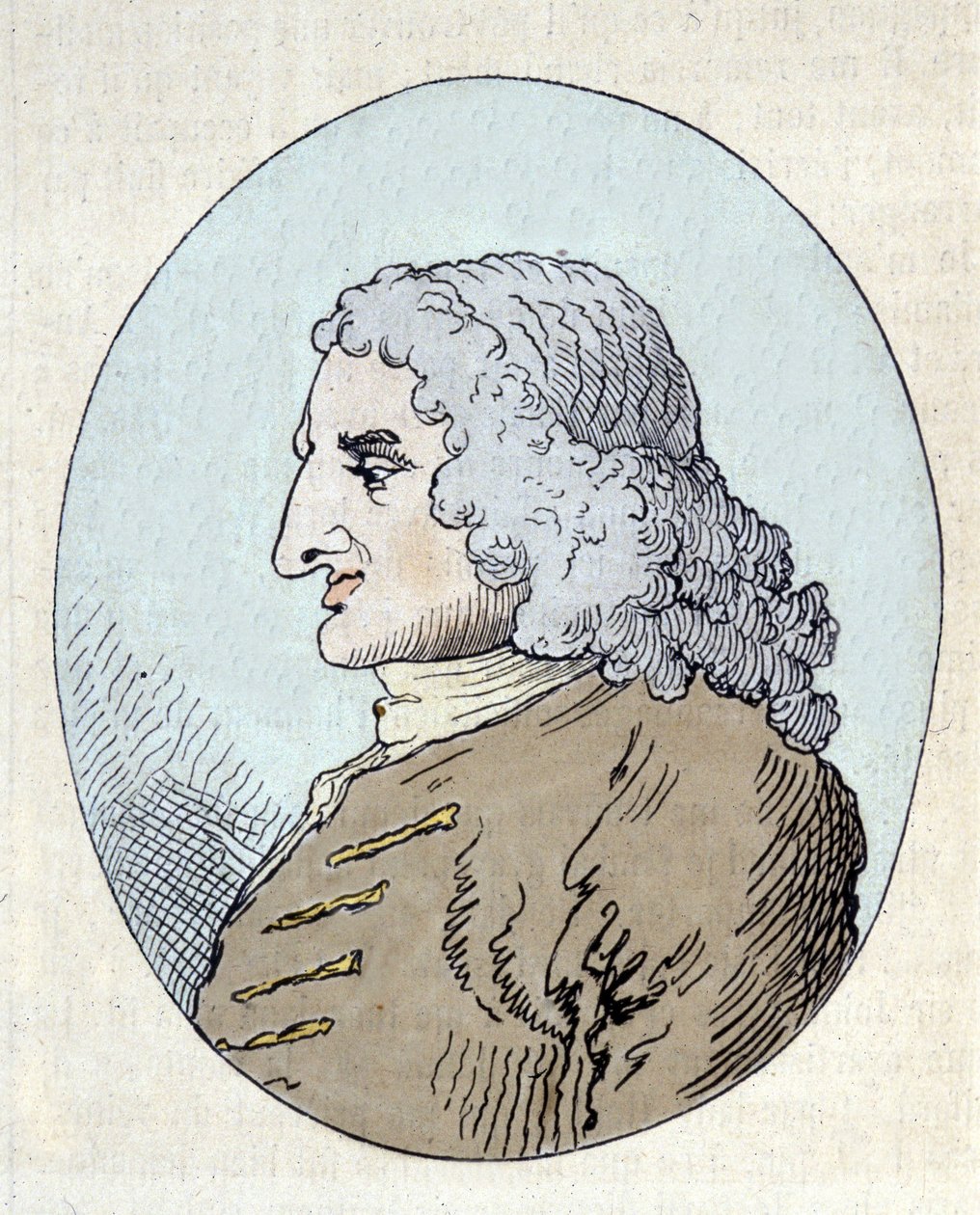 Portrait de Henry Fielding - William (after) Hogarth