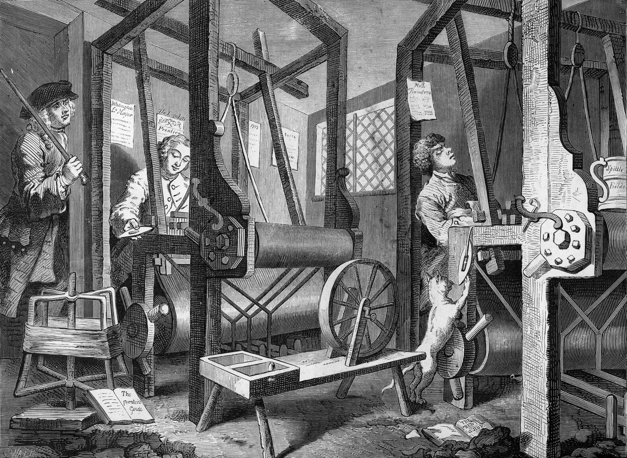 Les apprentis (gravure) - William (after) Hogarth