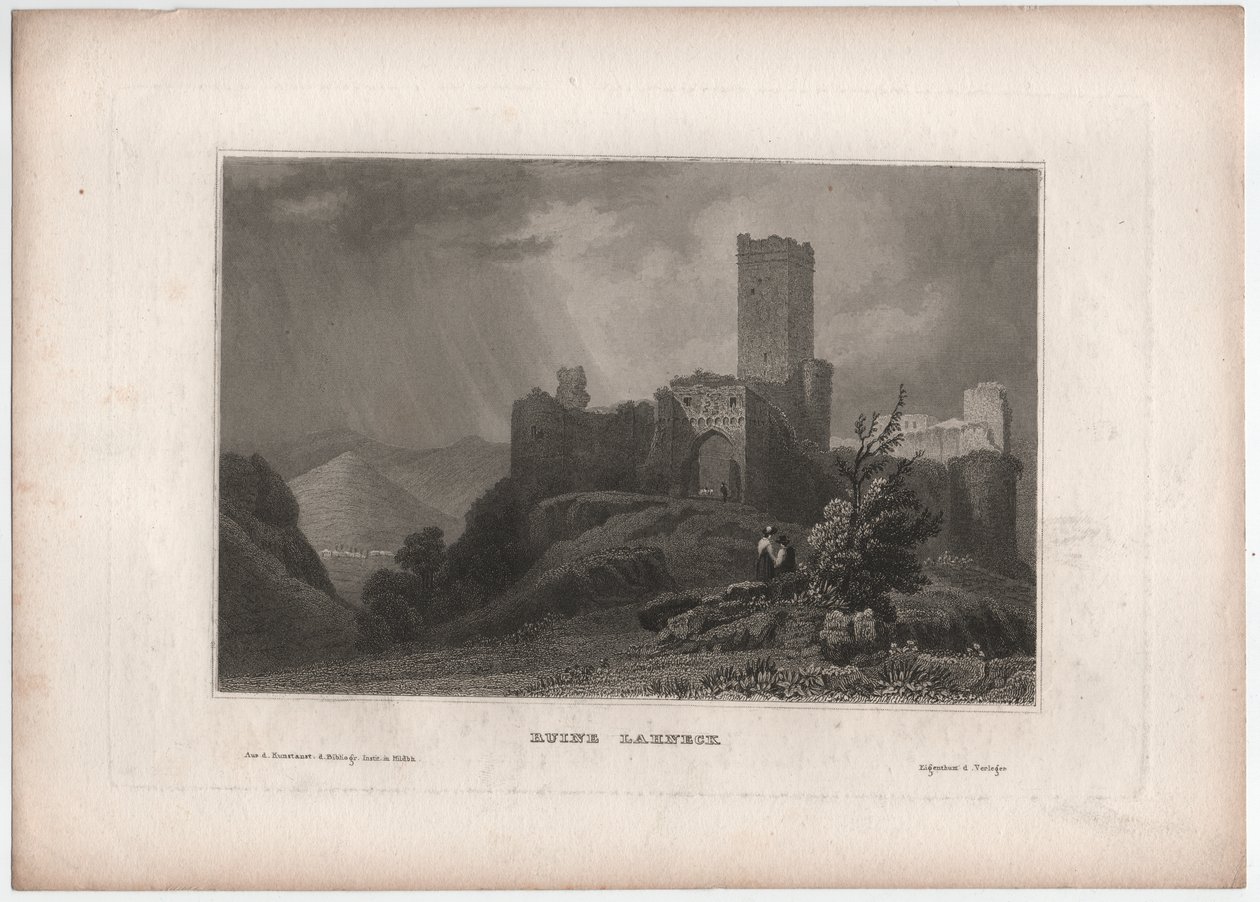 Ruin Lahneck - William (after) Tombleson