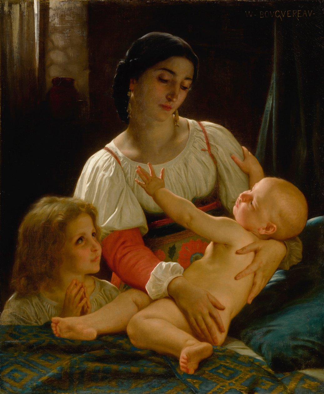 Le Réveil (Réduction) - William Adolphe Bouguereau