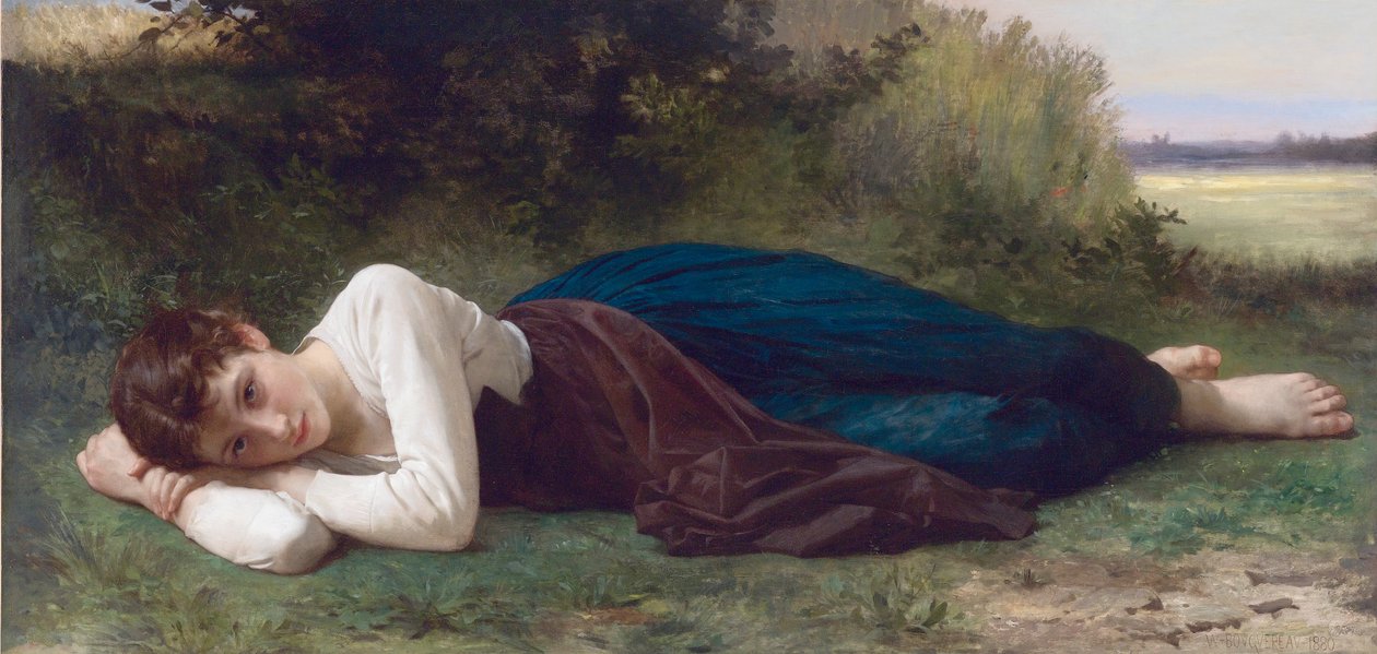Le repos, par William-Adolphe Bouguereau - William Adolphe Bouguereau